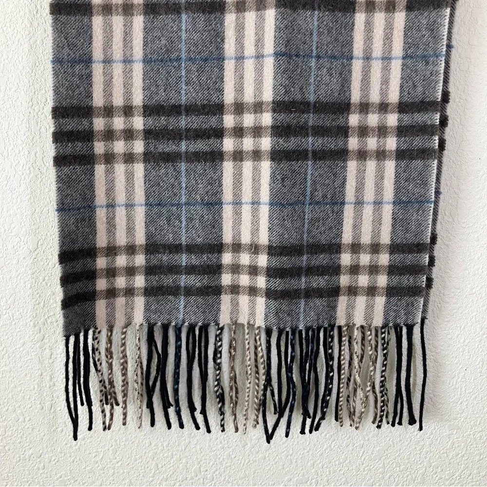 Tartan‎ Plaid Cashmere Blend Scarf Unisex Quiet Luxury Old Money Heritage Preppy